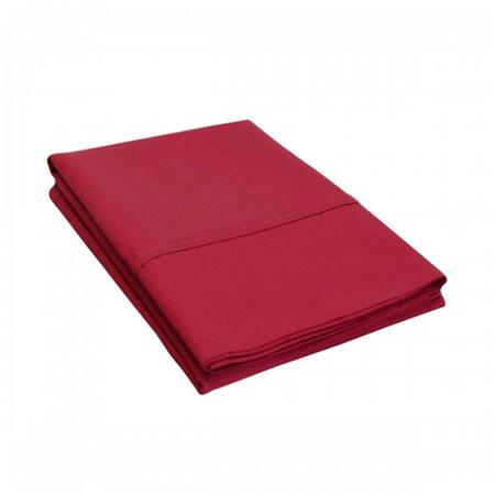 LUXOR TREASURES 300 Standard Pillow Cases, Percale Solid Patterned - Burgundy P300SDPC SLBG